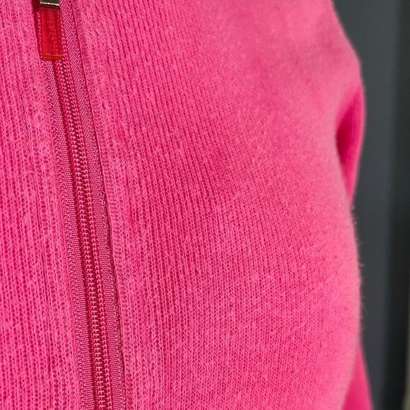 Izod Women's Pink Quarter-Zip Pullover - Picture 2 of 4